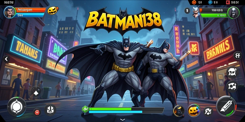 Tampilan gameplay seru dan mendebarkan di BATMAN138.
