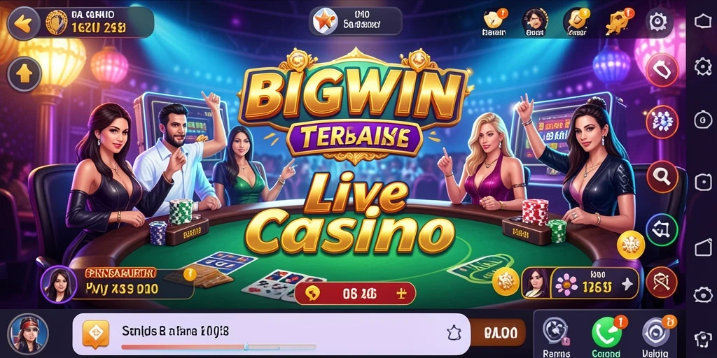 Gameplay seru di BIGWIN Live Casino dengan dealer nyata.