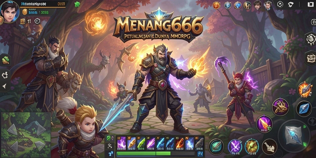 Tampilan gameplay menakjubkan dalam dunia MMORPG MENANG666.