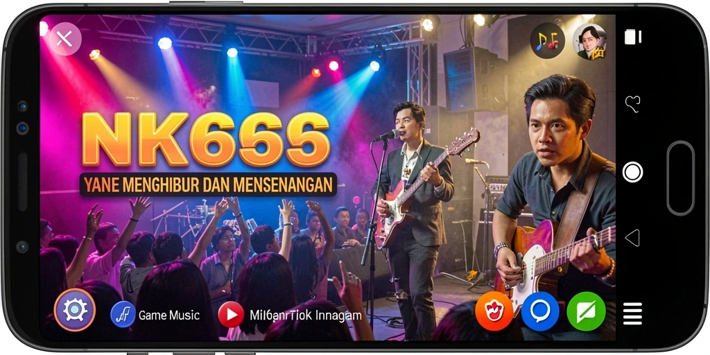 Screenshot gameplay NK666 menampilkan keseruan bermain musik.