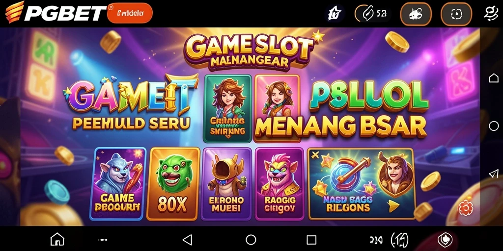 Tampilan gameplay PGBET yang memukau dengan fitur slot menarik.