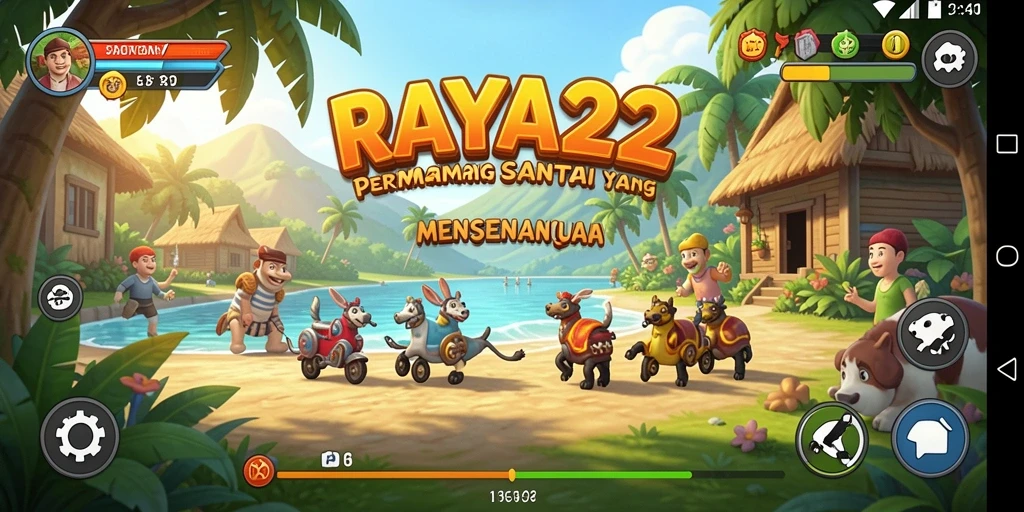 Screenshot gameplay RAYA22 menunjukkan keseruan bermain yang santai.