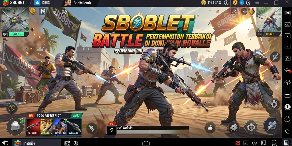 Tampilan menarik dari gameplay seru Battle Royale SBOBET.