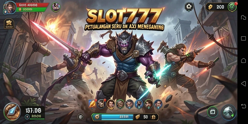 Tampilan seru Gameplay SLOT777 yang penuh aksi.